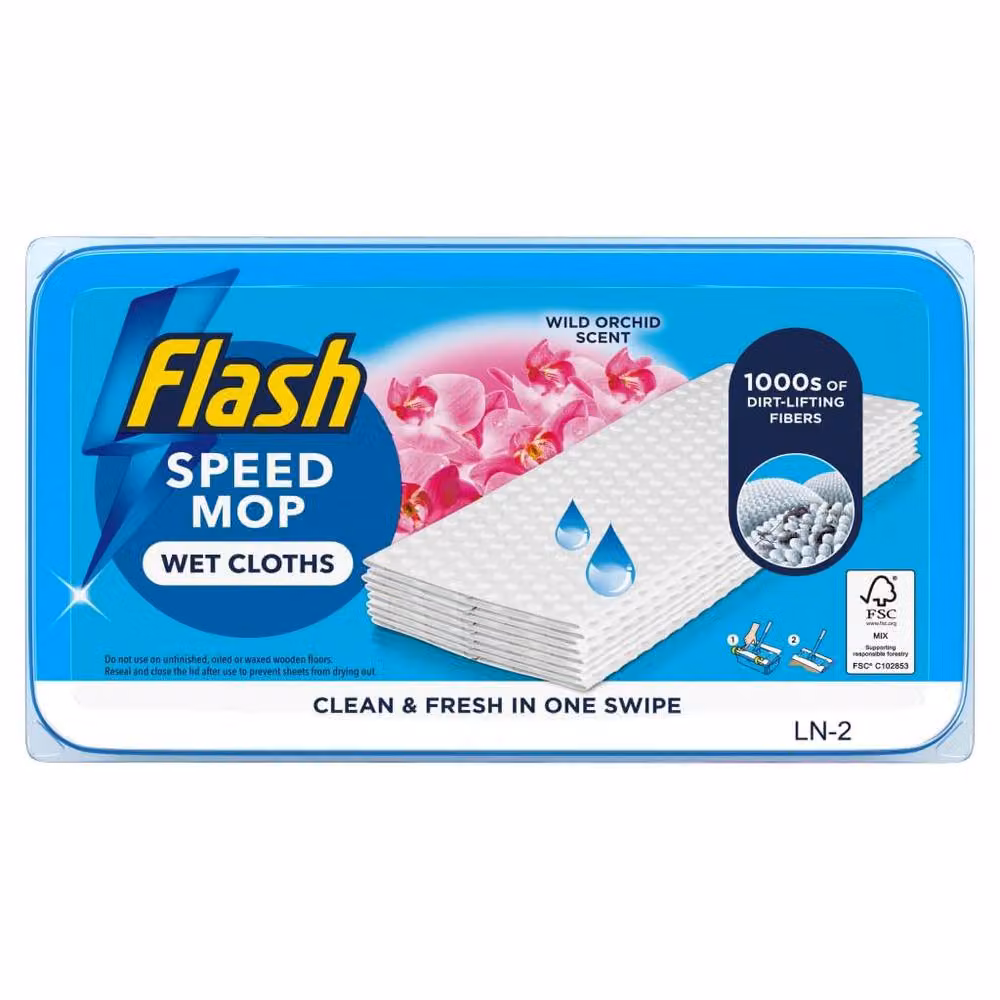 Flash SpeedMop Refill Sheets, 24 Pack, White and Multicolour – 2