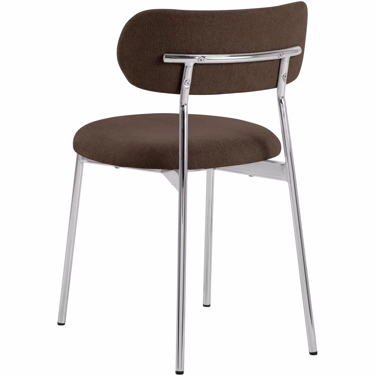 Furniture To Go Lyric Dining Chairs in Brown Fabric with Metal Base (Set of 2) – 2
