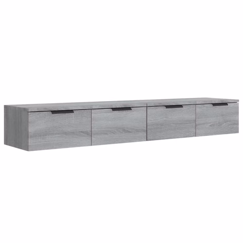 Berkfield Home Wall Mounted Cabinets, 2 Piece Set in Grey Sonoma, W/D/H: 68 x 30 x 20 cm – 2
