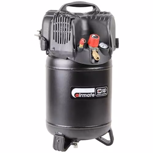 SIP Airmate V215/25 Vertical Air Compressor, 24L, Black – 1