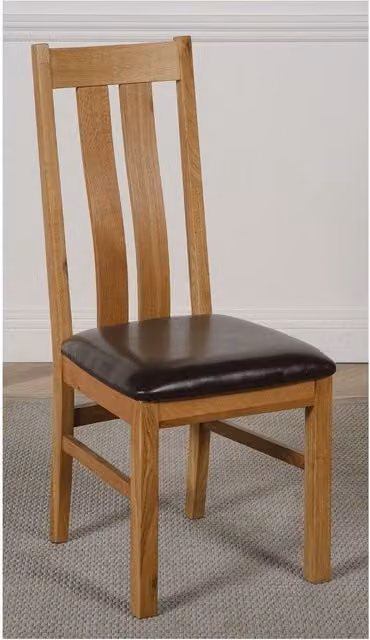 Thats Furniture Richmond Square Oak Extending Dining Table and 6 Princeton Chairs, Brown