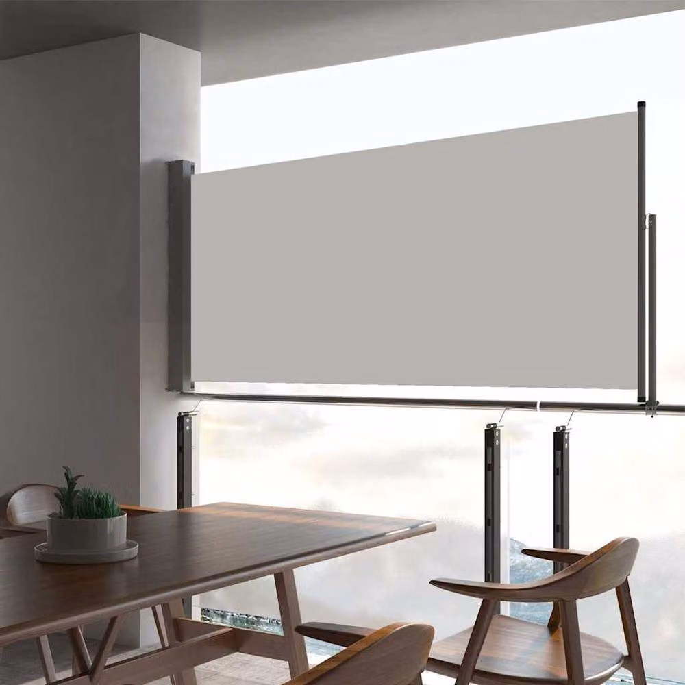 Berkfield Home Patio Retractable Side Awning in Beige, W/D/H: 300 x 60 x 60 cm – 2