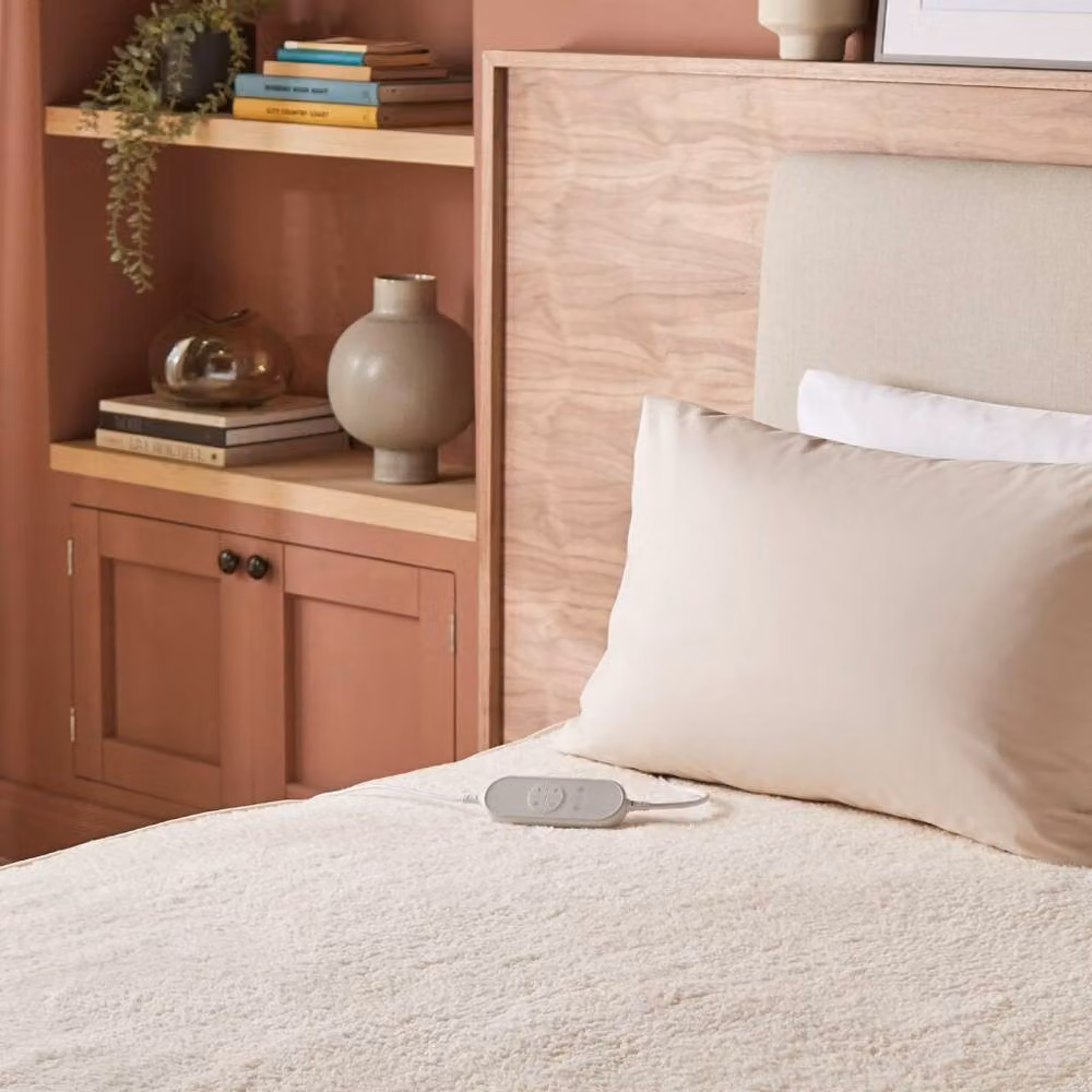 Morphy Richards EverCosy Double Fleece Electric Under Blanket in White and Beige, W/D/H: 150 x 122 cm – 4