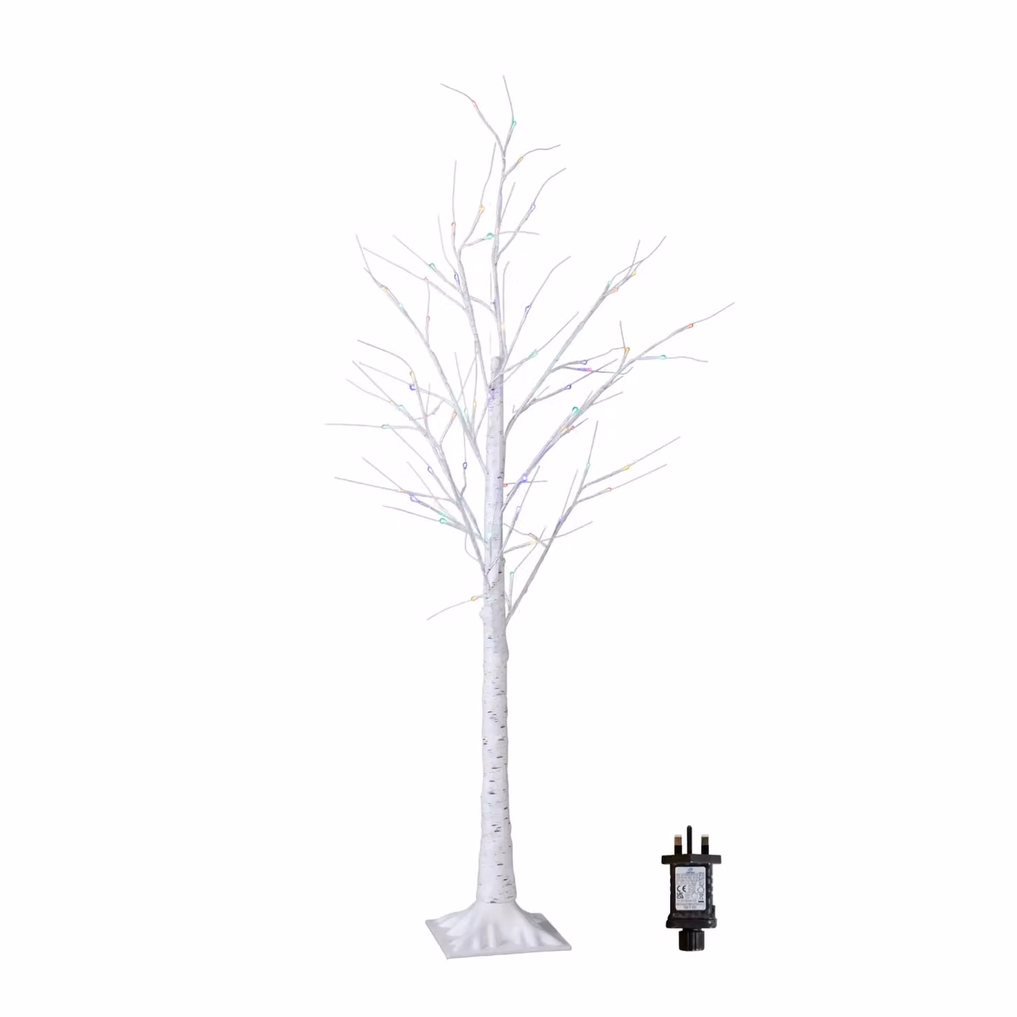 Samuel Alexander 1.5m Light Up Christmas Birch Tree with 64 Multi-Coloured LEDs – 4