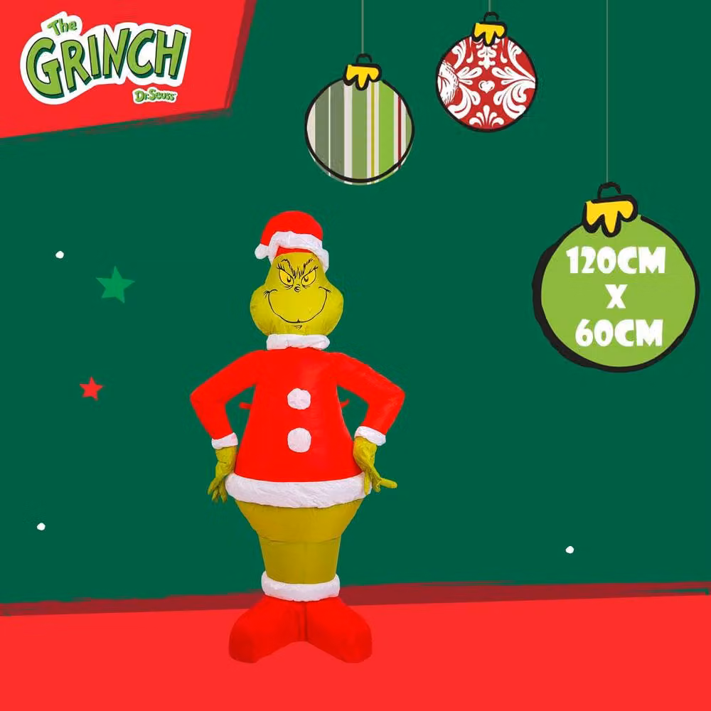 VFM e-Store Grinch Christmas Inflatable Outdoor Decoration, Green, H 120 cm x W 60 cm x D 60 cm – 2