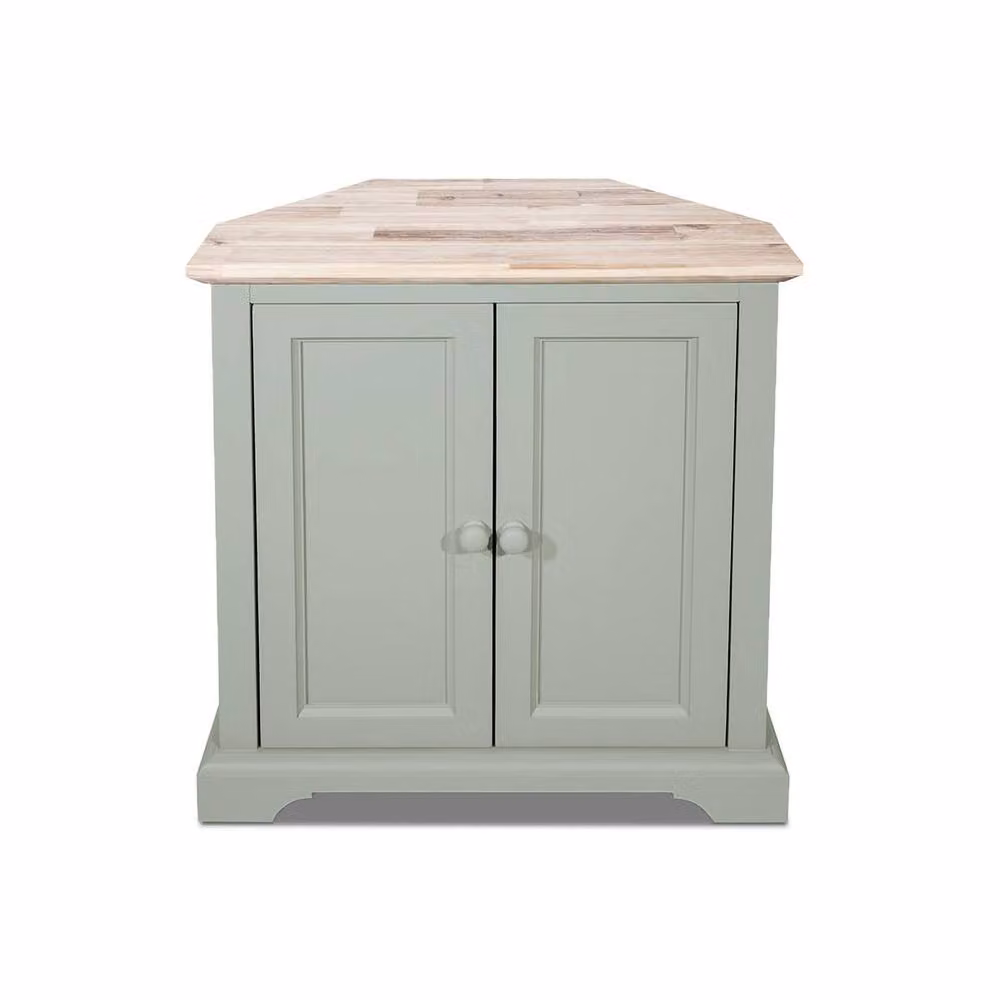 Statement Furniture Florence Corner Sideboard in Green, W78 x D35 x H85 cm – 2