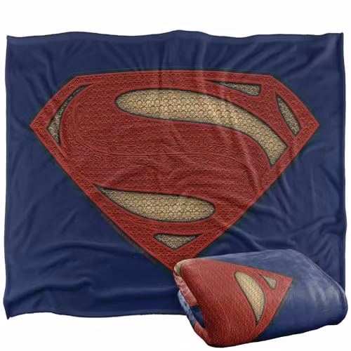 LOGOVISION Batman v Superman Super Movie Logo Silky Touch Super Soft Fleece Throw Blanket, Multicolour, W: 152 cm, D: 127 cm