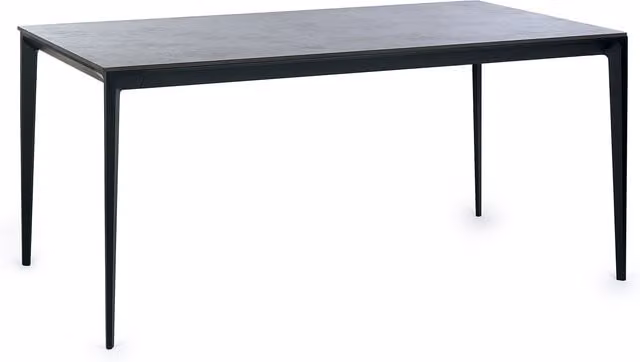 Julian Bowen Modern Rectangular Ceramic Dining Table in Grey and Black
