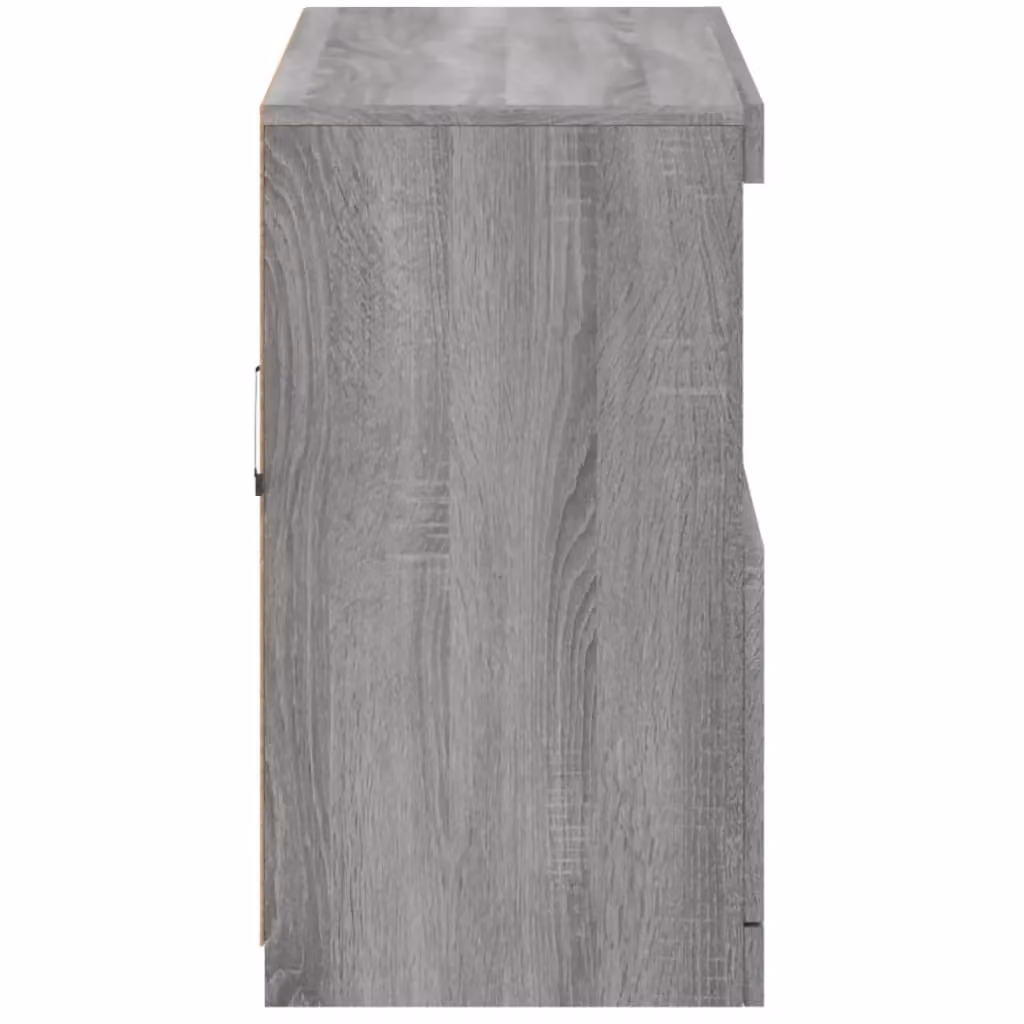Berkfield Home Modern Grey Sideboard with Integrated LED Lights W/D/H: 81 x 37 x 67 cm – 5