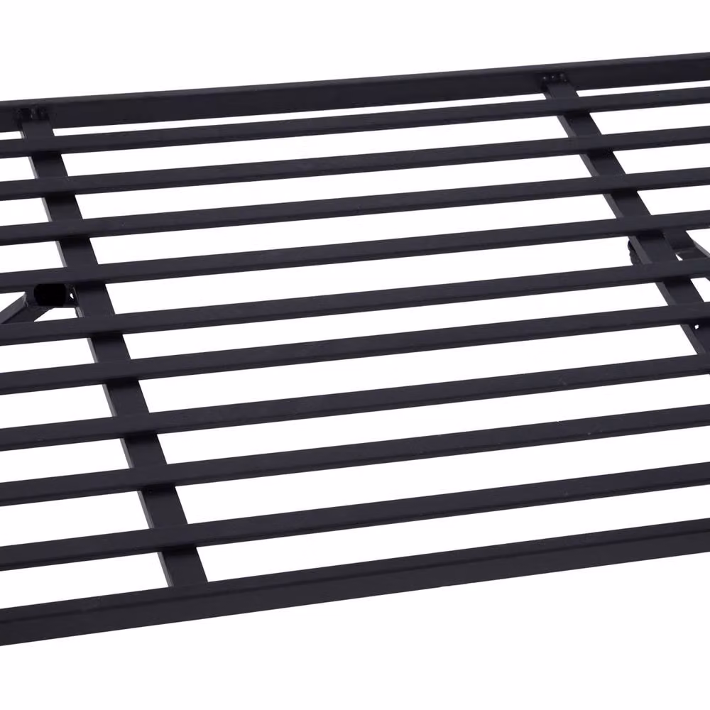 Wyld Haus Katoba Black Matt Metal 2 Seater Garden Arch Bench with Trellis – 6