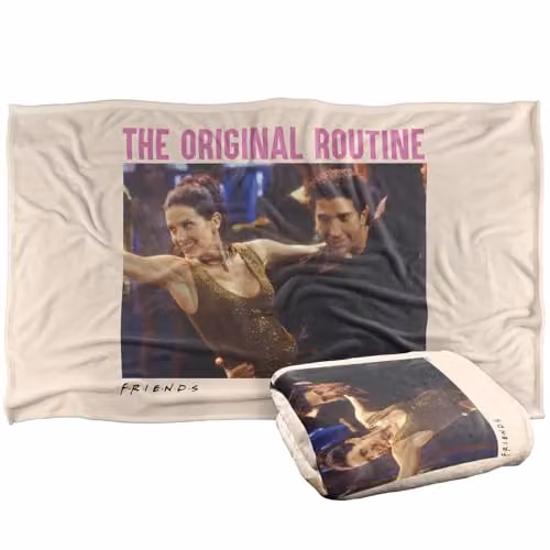 Warner Bros. Friends Original Routine Silky Touch Super Soft Fleece Throw Blanket, Multicolour, W: 91.44 cm, L: 147 cm – 1