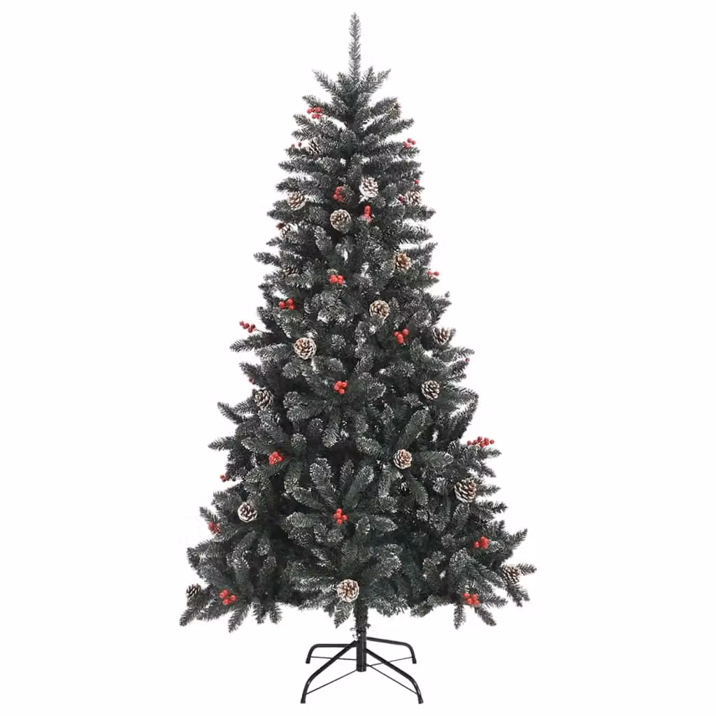 Berkfield Home Artificial Christmas Tree in Green with Stand, Height: 180 cm – 2