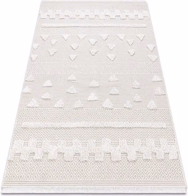 RugsX Moroc Moroccan Rug in Beige, W: 155 cm, D: 220 cm