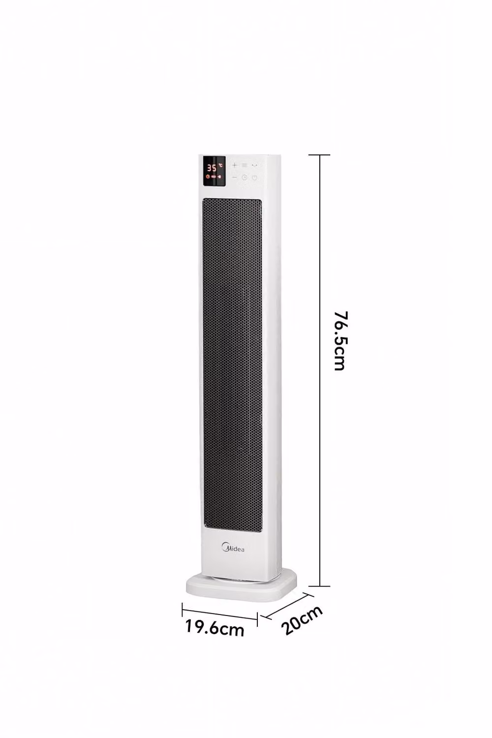 Midea 2KW PTC Ceramic Tower Heater with Remote Control and Oscillation, White – 5