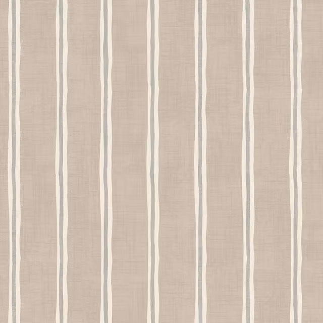 iLiv Rowing Stripe Fabric in Oatmeal, Beige and Brown for Adults