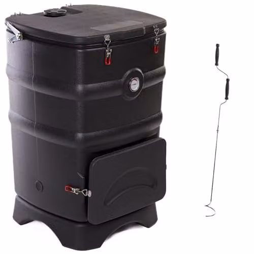 Garden Gear Bio-Heat 110L Black Thermal Composter with Carbon Filtration, External Thermometer and Ventilation System – 1