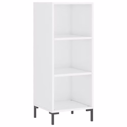 vidaXL Glossy White Sideboard in MDF, W/D/H: 34.5 x 32.5 x 90 cm