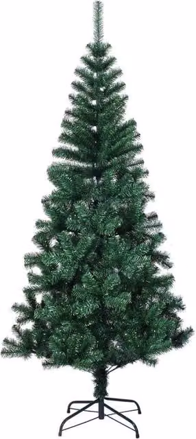 Berkfield Home Artificial Christmas Tree with Iridescent Tips, Green, Height: 210 cm – 1