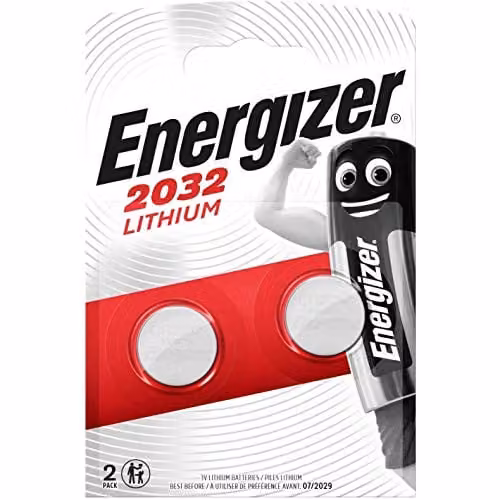 Energizer Lithium CR2032 Button Cell Battery in Silver and Multicolour – 1