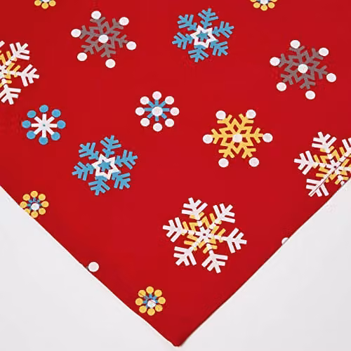 Homescapes Christmas Cotton Napkin Set of 4 in Red, White and Green – 2