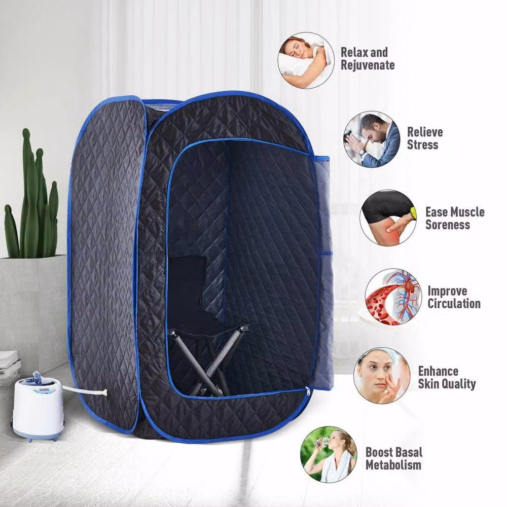 NESTLUNE Portable Steam Sauna Tent in Grey – 3