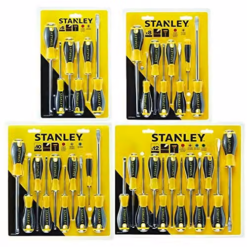 Stanley Essential 8-Piece Screwdriver Set, Yellow – 3
