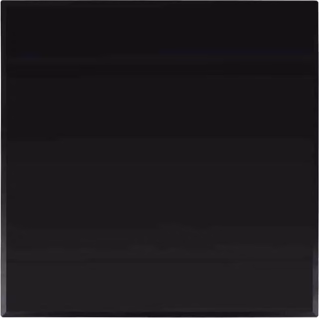 Berkfield Home Square Tempered Glass Table Top, Black, W: 70 cm x D: 70 cm