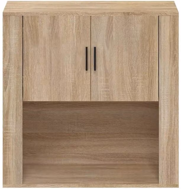 Berkfield Home Sonoma Oak Wall Cabinet in Beige, W/D/H: 80 x 33 x 80 cm – 1