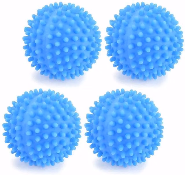 SPETLEK Reusable Laundry Dryer Balls in Blue, Pack of 4