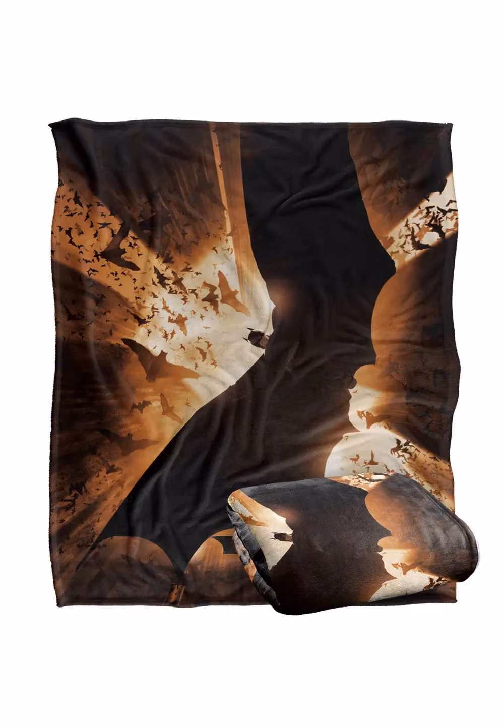 DC Comics Batman Begins Poster Blanket, Multicolour, W: 152 cm, D: 127 cm – 2