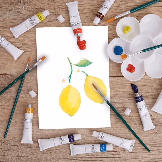 Bee and Bumble Gouache Art Box Craft Kit with Paper in Multicolour