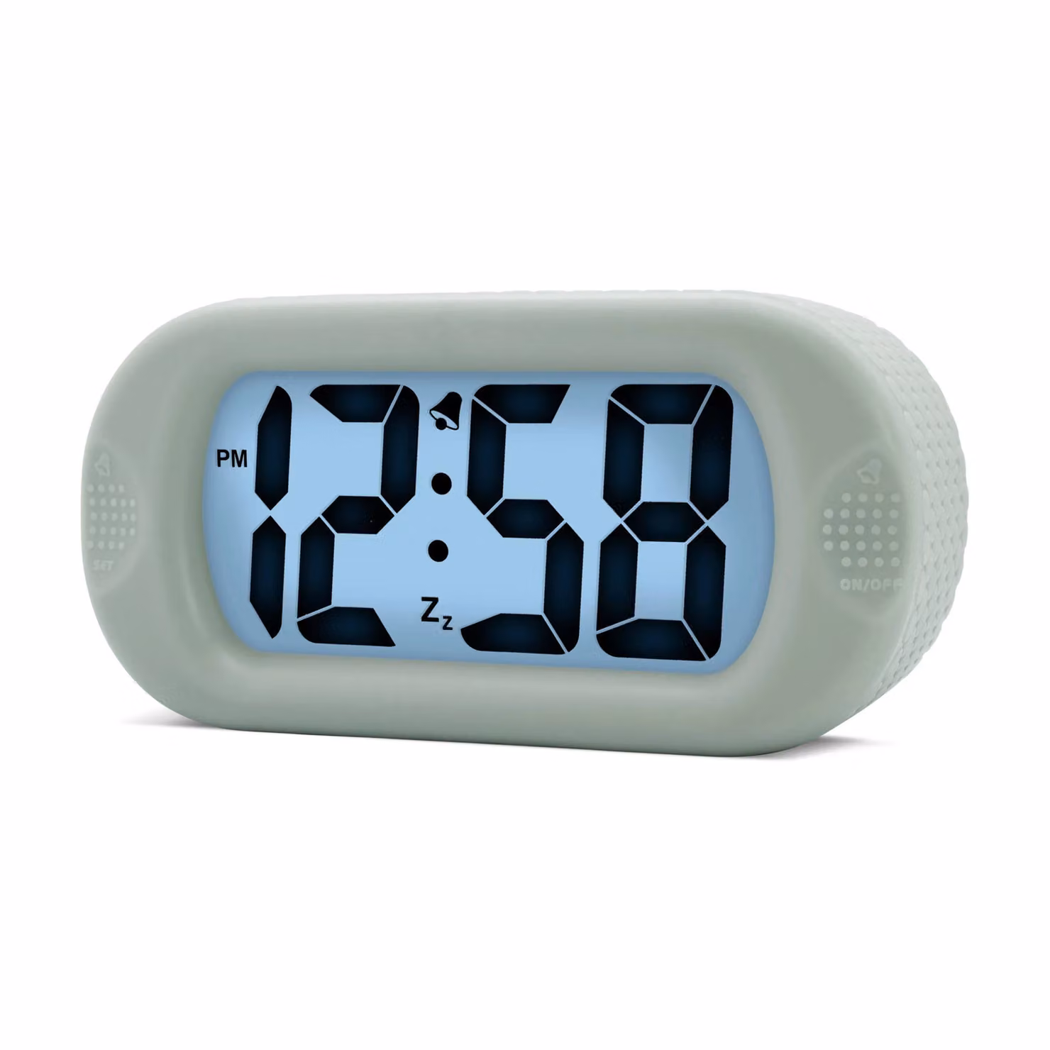 Acctim Smartlite Crescendo Digital Alarm Clock with Jumbo Display and Silicone Case in Pale Green – 2