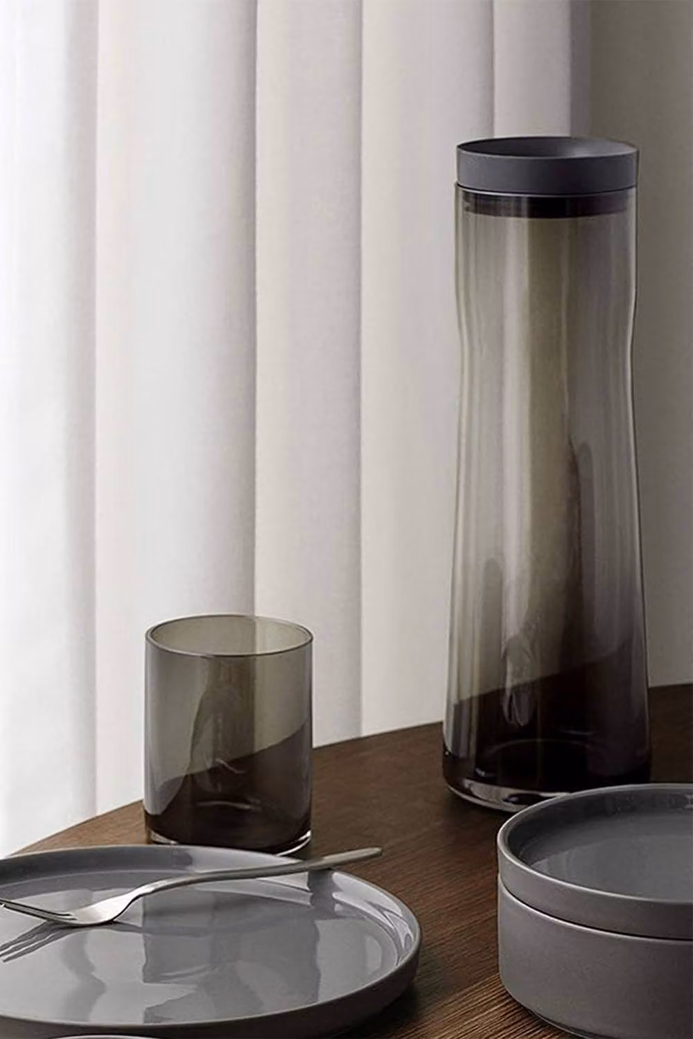 Blomus Splash Carafe with Lid, Dark Grey, 1000ml – 2