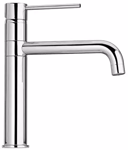 Piralla Single Lever Kitchen Sink Mixer in Chrome with Swivel Spout