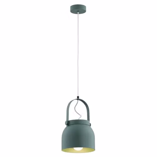 Netlighting Argon Logan 20cm Dome Pendant Ceiling Light in Green