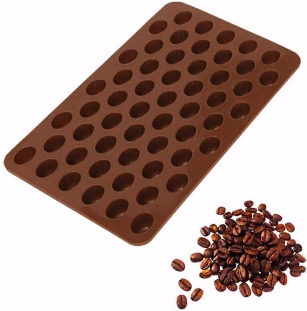 KDMD 55 Mini Coffee Bean Silicone Baking Mould in Brown – 1
