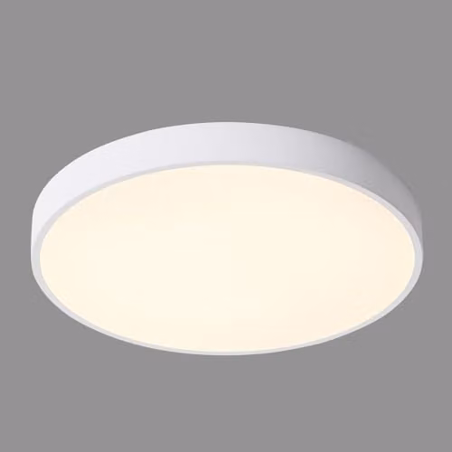 Netlighting Modern LED Ring Flush Ceiling Light, White, Warm White 3000K, 3600lm – 2