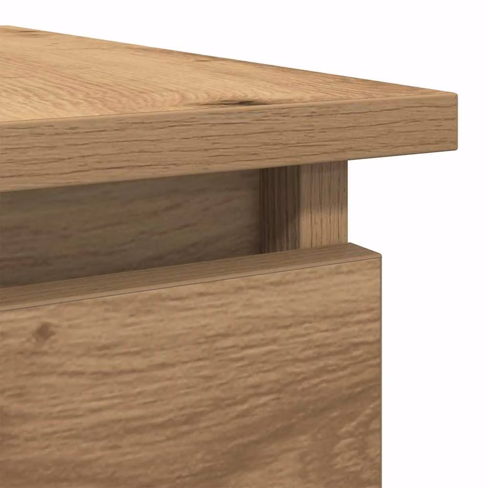 Berkfield Home Artisan Oak Console Table with Drawers, Brown, W: 85.5 cm, D: 38.5 cm, H: 74.5 cm – 4