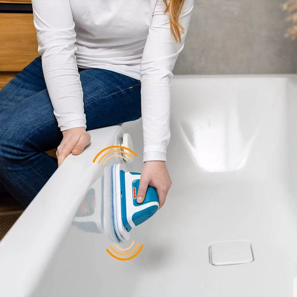 FLAVORA Cordless Rechargeable Multi Vibration Massager in Blue – 4