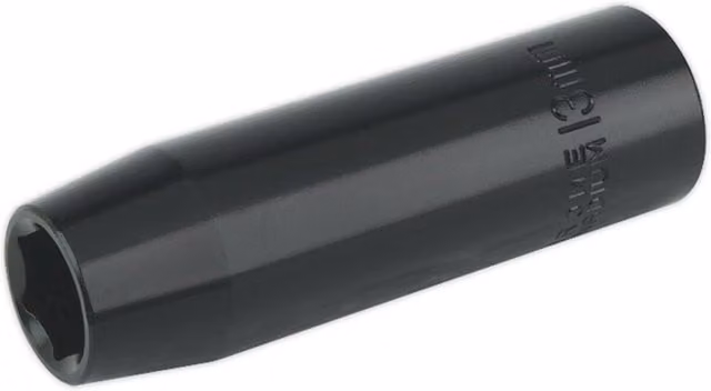 Loops 13mm Forged Deep Impact Socket 1/2 Inch Sq Drive Chrome Vanadium Wrench Socket in Black