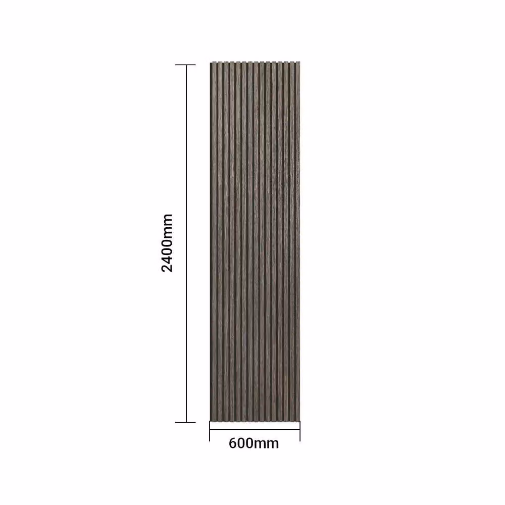 ENER-J Britwall Acoustic Wall Panel, 2 Pack, Warm Brown Wood Look, W: 60 cm, H: 240 cm – 4