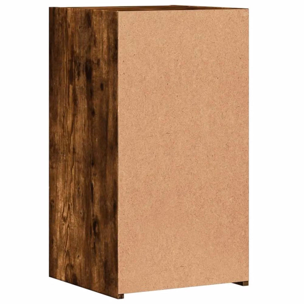 Berkfield Home Elegant Bedside Cabinets, 2 Piece Set in Smoked Oak Brown, W/D/H: 35 x 34 x 65 cm – 6