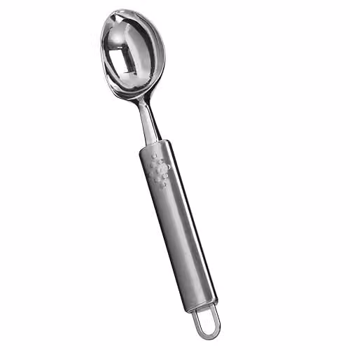 Orsina Stainless Steel Ice Cream Scoop in Silver with Hanging Loop