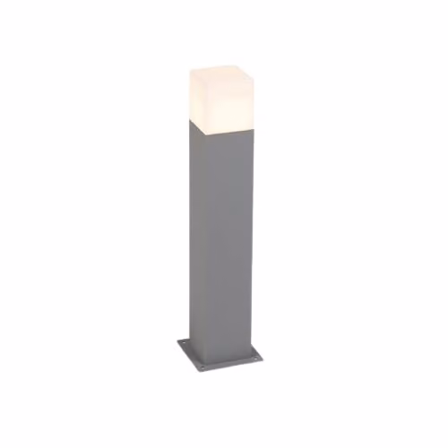 CGC Lighting Amara Square Modern Post Light in Dark Grey and White – 3