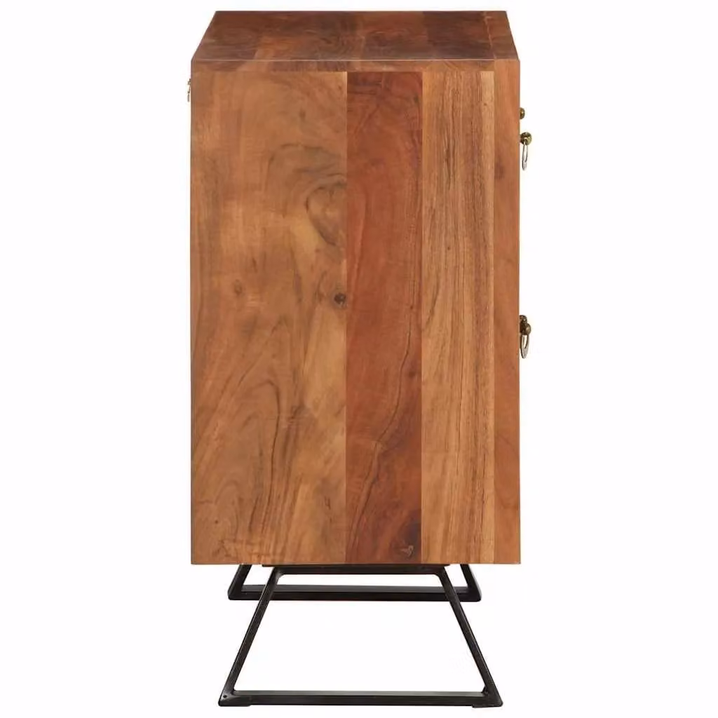 Berkfield Home Honey Brown Acacia Wood Drawer Cabinet W/D/H: 70 x 35 x 70 cm – 3
