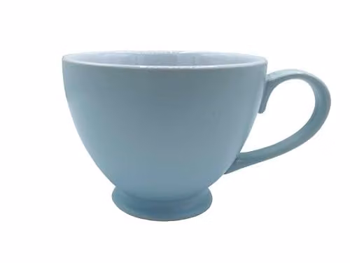 GM Garden and Home Set of 6 Blue Stoneware Teacups, W: 11 cm, D: 15 cm, H: 9 cm