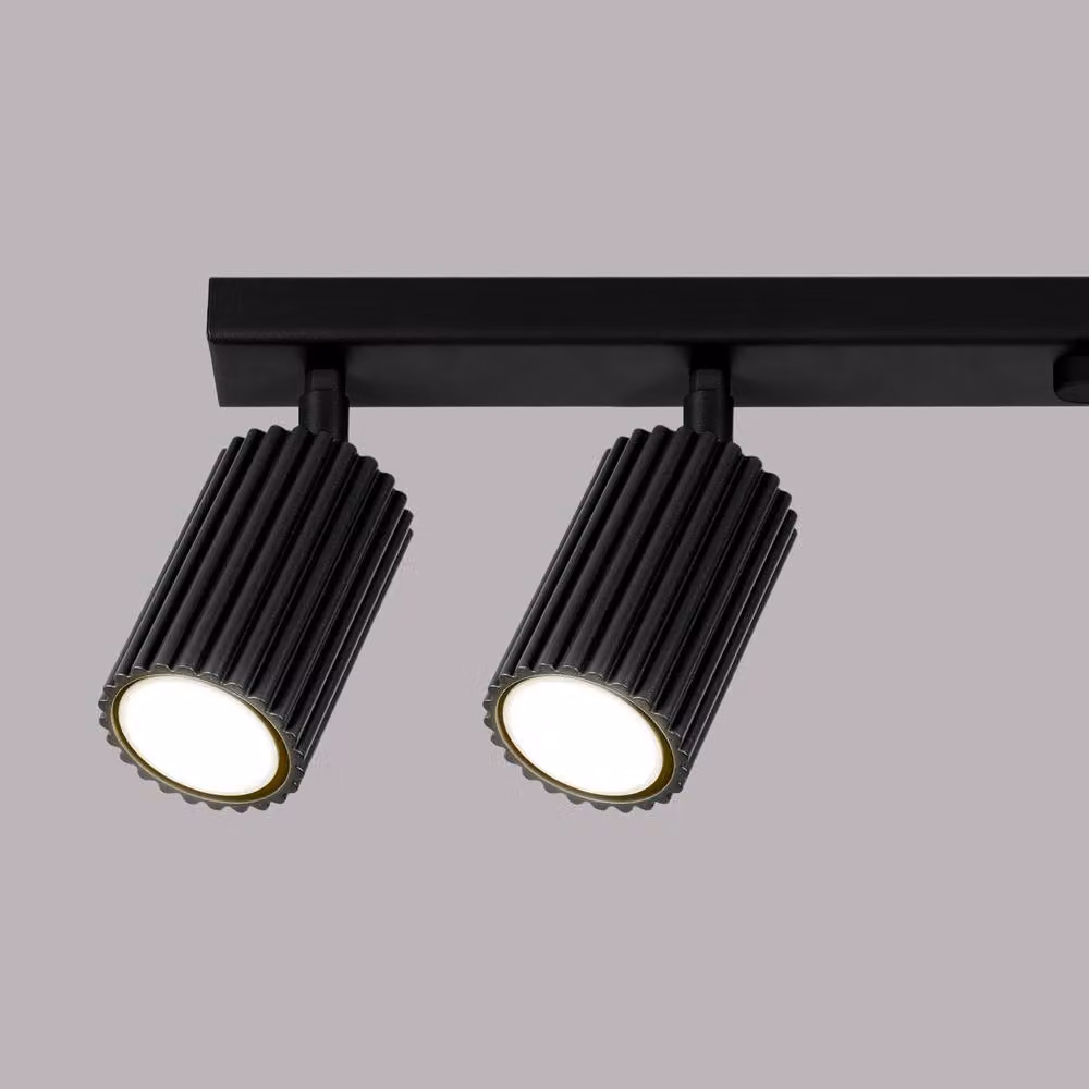 Sollux Lighting minimalist linear ceiling lamp in black, W/D/H: 117 x 16.5 x 6.5 cm – 4