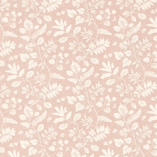 Clarke & Clarke Bellever Fabric in Blush Pink