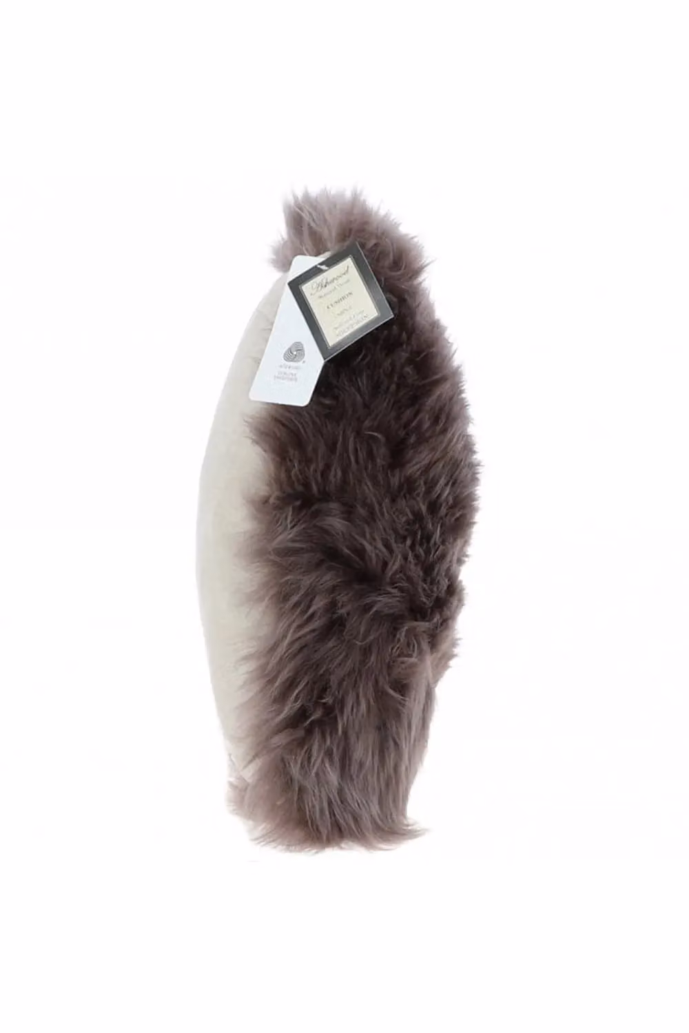 Fenland England Brown Real Sheepskin Fluffy Square Cushion, W/D/H: 40 x 40 x 40 cm – 2