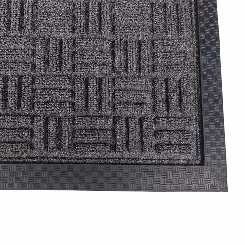 Floortex Doortex Ribmat Entrance Mat, Anthracite Grey, W: 80 cm, D: 120 cm – 3